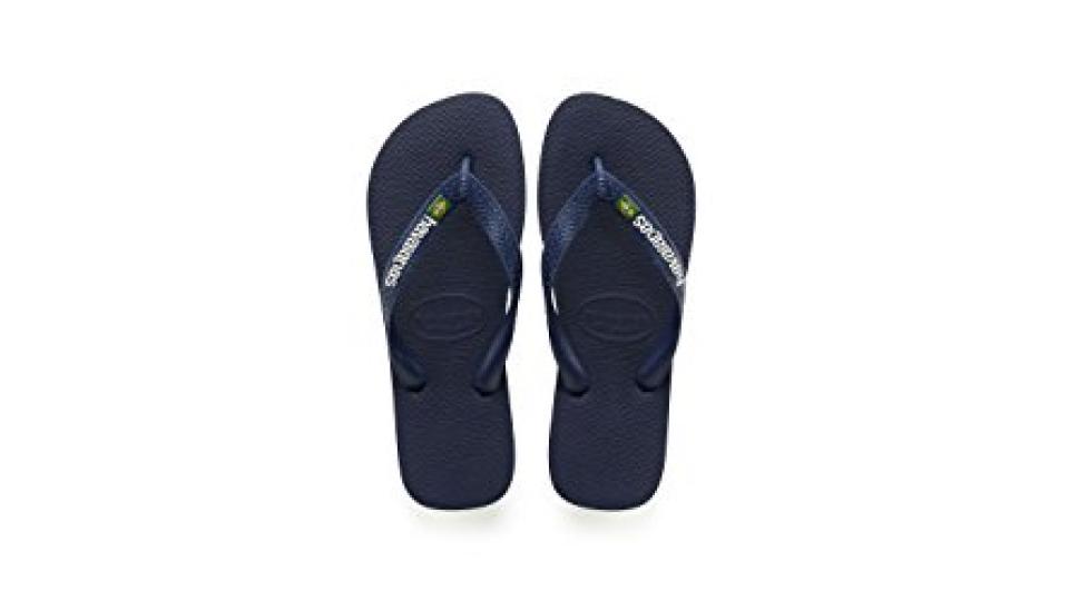 Havaianas Brasil Logo, Infradito Unisex Adulto, Blu (Navy Blue 0555), 43/44 EU (41/42 Brazilian)