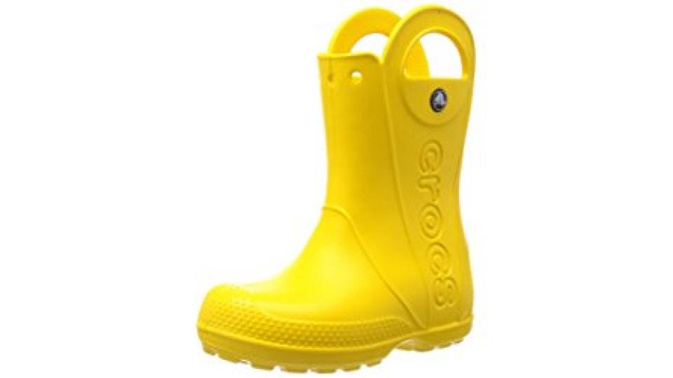 Crocs, Rain Boot K, Stivali, Unisex - bambino, Giallo, 23-24