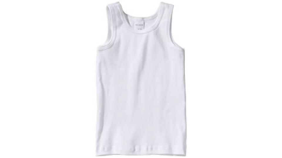 Schiesser - Canottiera, senza maniche, bambino, Bianco (Weiß (100-weiss))