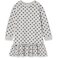 RED WAGON Vestito a Pois con Volant Bambina, Grigio (Grau), 104 (Taglia Produttore: 4 Anni)