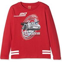 Disney 173BFFL019 Top a manica lunga, Bambino, Rosso (Rosso Scuro), 128 (Taglia produttore:8A)
