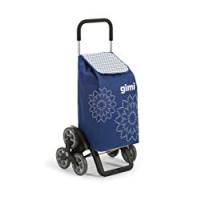 Gimi Tris Floral Carrello Portaspesa, Blu