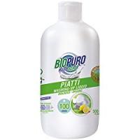 Detersivo liquido concentrato per piatti “Fresco e fruttato” per pelli sensibili BioPuro