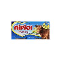 Nipiol - Omogeneizzato con Manzo e Cereale, Senza Glutine e Senza Sale Aggunta - Confezione da 2 x80g