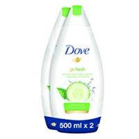 Dove Bagnoschiuma Go Fresh, Profumo di Tè Verde e Cetriolo - Pacco da