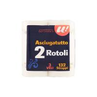 ASCIUGATUTTO 2ROTOLI 3VELI 132 STRAPPI U! Confronta & Risparmia
