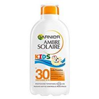 Garnier Ambre Solaire Crema Solare Bambini, Protezione Solare Alta IP30, Latte Idratante senza Parabeni, Protezione Alta