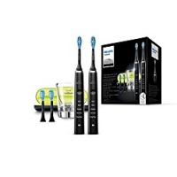 Philips Sonicare HX9354/38 DiamondClean Spazzolino Elettrico con Tecnologia Sonicare, Special Edition Black & Black