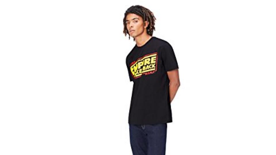 FIND T-shirt Star Wars 'Empire Strikes Back' Uomo, Nero (Black), Large