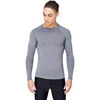 Activewear Longsleeve Sportiva Uomo, Grigio (Grey Marl), Small
