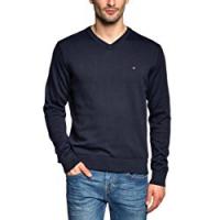Tommy Hilfiger PACIFIC V-NECK, Maglia Uomo, Blu (403 Midnight), S (48)