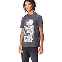 FIND T-shirt Star Wars 'Chewbacca' Uomo, Grigio, Small