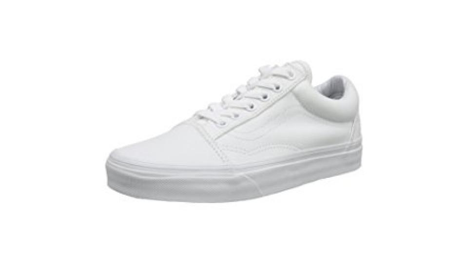 Vans Old Skool Scarpe Da Ginnastica Basse, Unisex Adulto, Bianco (True White), 44.5 EU
