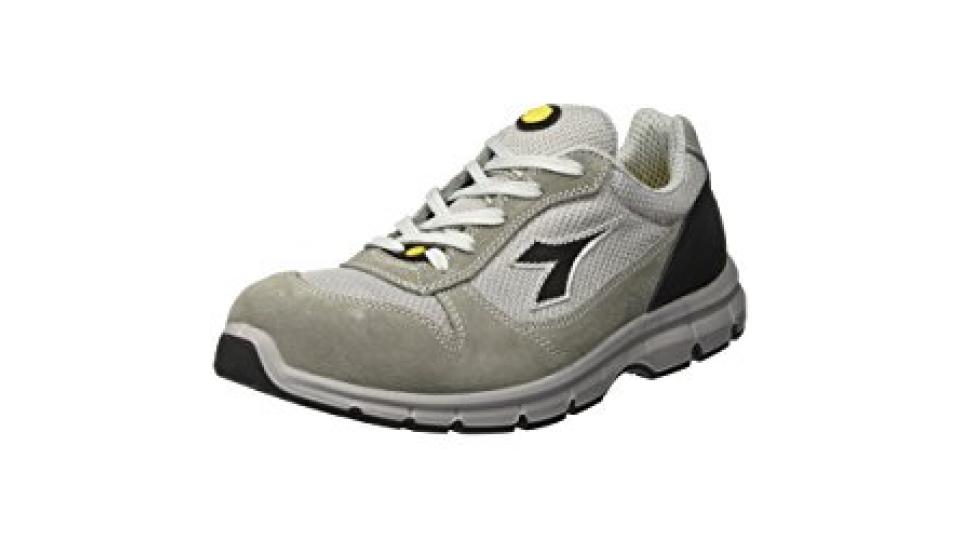 Diadora Run Textile ESD Low S1P Scarpe da lavoro, Unisex adulto, SRC, Grigio (Grigio Castello/Grigio Alluminio), 43 EU (9 UK)