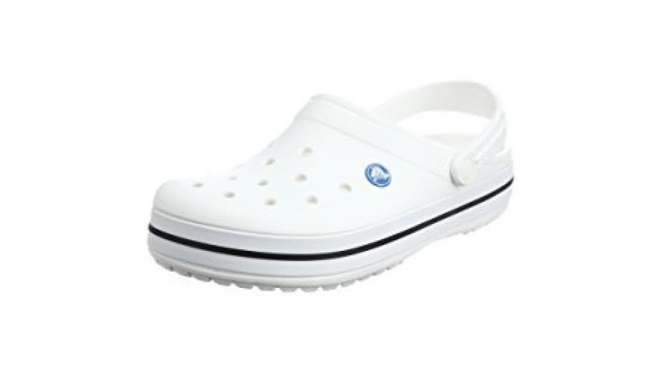 Crocs Crocband Sabot U, Ciabatte Unisex Adulto, Bianco (White), 42-43 EU