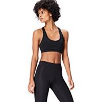 Activewear Reggiseno Sportivo con Lacci Incrociati Donna, Nero (Black), Medium