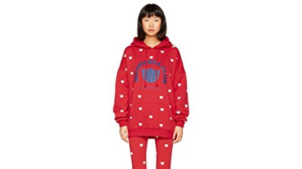 Nicopanda Club Hoodie, cappuccio Unisex - Adulto, Rosso (Red), Small
