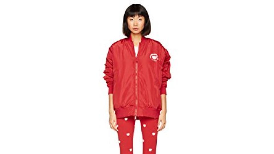 Nicopanda Club Bomber, Bomber Unisex - Adulto, Rosso (Red), X-Large