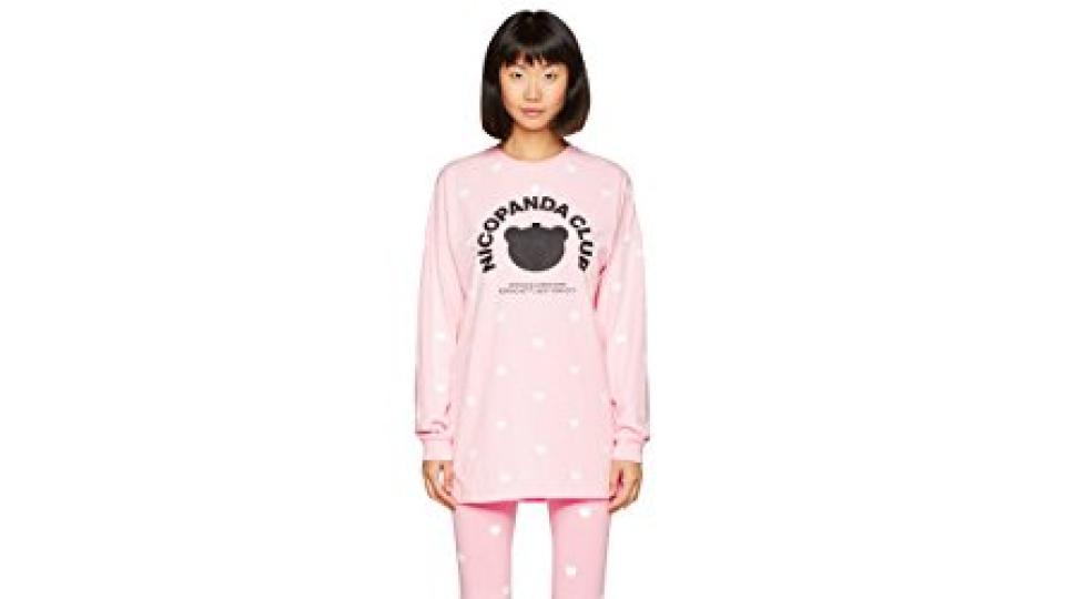 Nicopanda Club L/S Top, Maglia a maniche lunghe Unisex - Adulto, Rosa (Pink), Medium