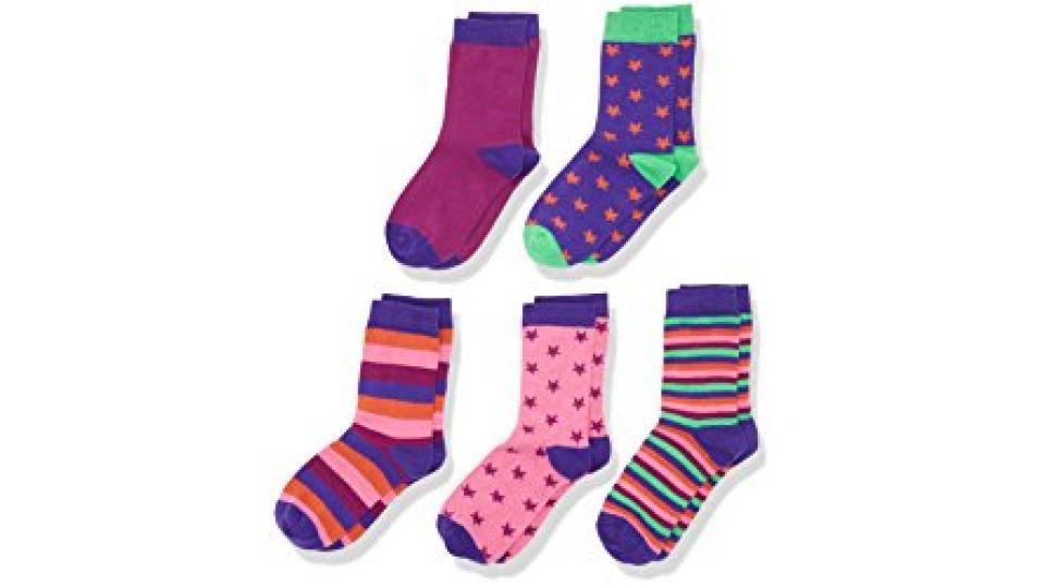 Magic Kids Happy, Calze Bambina, Multicolore (Lilac), 19-22