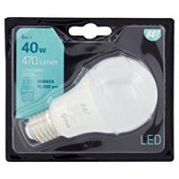 LAMPADINA LED BULBO SMERIGLIATA 40W E27 2700K U!