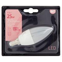 LAMPADINA LED OLIVA SMERIGLIATA 25W E14 2700K U!
