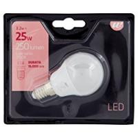 LAMPADINA LED SFERA SMERIGLIATA 25W E14 2700K U!