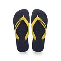 Havaianas Brasil Logo, Infradito Unisex Adulto, Multicolore (Navy Blue/Citrus Yellow 3587), 39/40 EU (37/38 Brazilian)