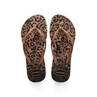 Havaianas Infradito Donna - Slim Animals Taglia EU 39/40 Marrone (Rust) - Infradito per Adulto (Taglia Brasile 37/38)