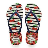Havaianas Infradito Raggaza - Kids Slim Fashion Taglia EU 29/30 Bianca/Blu (White/Navy Blue) - Infradito per Bambini (Taglia Brasile 27/28)