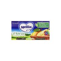 Mellin - Omogeneizzato, Pera - 12 confezioni da 2 pezzi da 100 g [24 pezzi, 2400 g]