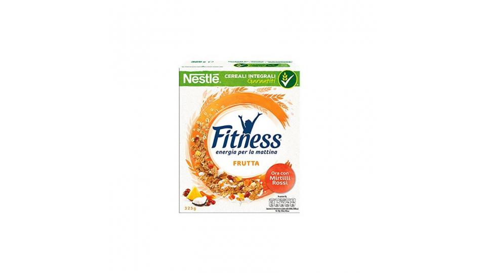 Fitness Fruits Cereali Fiocchi di Frumento con Frutta: Uvetta Ananas Papaya Cocco e Mela