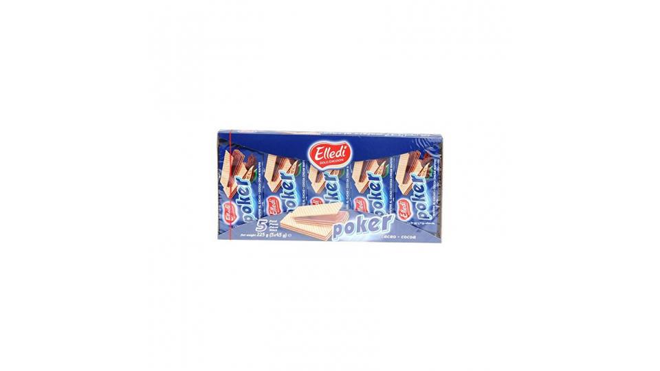 Gastone Lago - Poker, Wafers con Crema al Cacao - 225 g