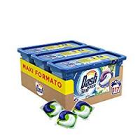 Dash Pods 3in1 Detersivo in Monodosi per Bucato Orchidea Bianca, 117 Lavaggi, 3780.5 g