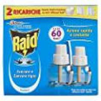 2 RICARICHE LIQUIDE 60 NOTTI Zanzare e zanzare tigre Raid