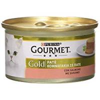 Gourmet Gold Paté per il Gatto, con Salmone, 85 g - Confezione da