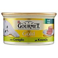 Gourmet Gold Paté per il Gatto, con Coniglio, 85 g - Confezione da