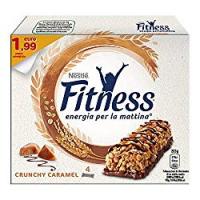 Nestlé Fitness Crunchy Barretta Cereali Cioccolato al Latte e Caramello