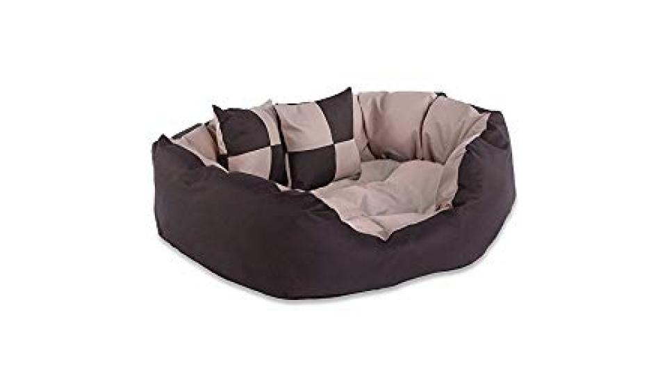 Dibea Cuscino per Cani Marrone/Beige - 65 X 50 X