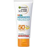 Garnier Ambre Solaire Crema Solare bambini Advanced Sensitive Kids, Protezione Solare Molto Alta IP 50+