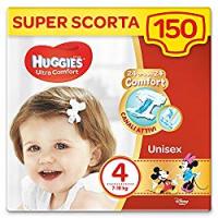 Huggies Pannolini Ultra Comfort, Taglia 4 (7-18 Kg), Confezione da