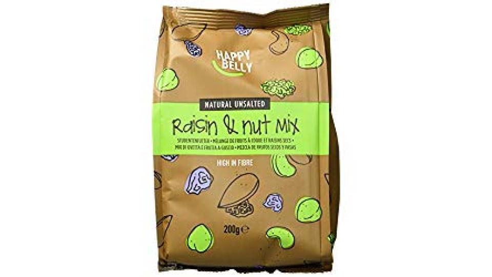 Marchio Amazon - Happy Belly Mix uvetta e frutta a guscio