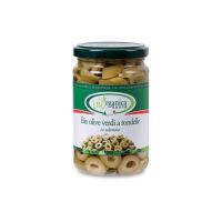 Olive verdi “Bella di Cerignola” a rondelle in salamoia Biorganica Nuova