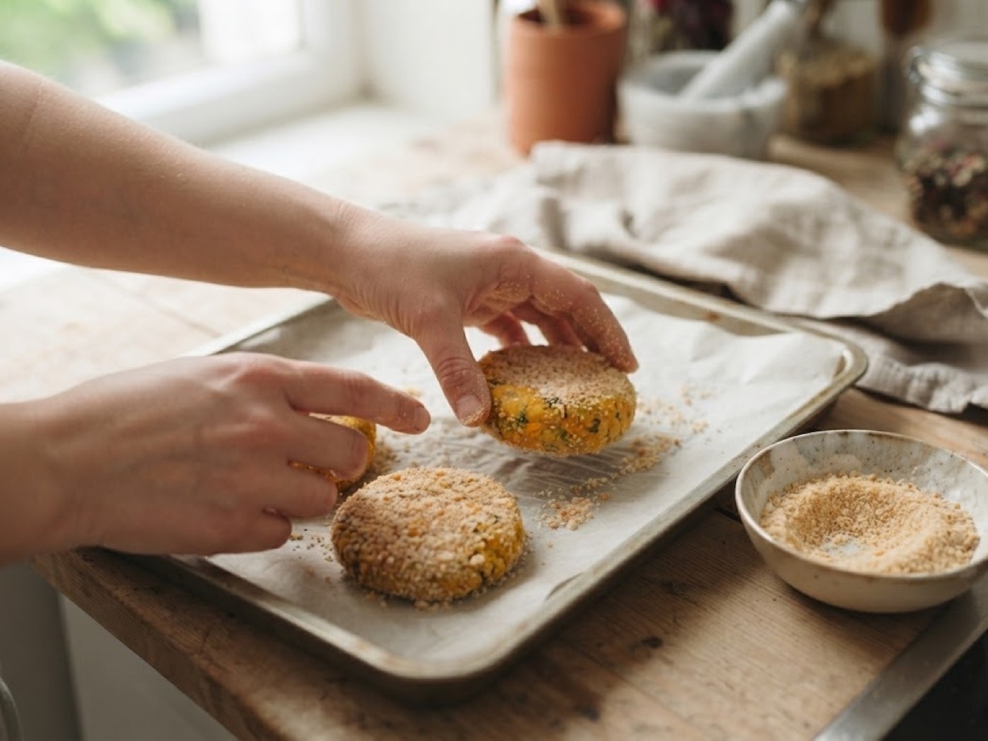 Hamburger di zucca, passaggio 3