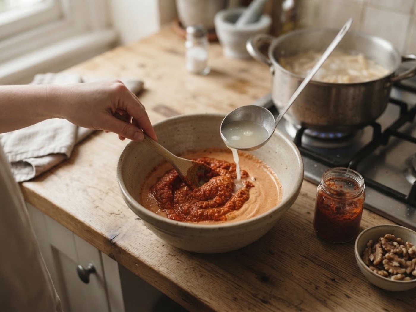 Pasta al Pesto Rosso, passaggio 2