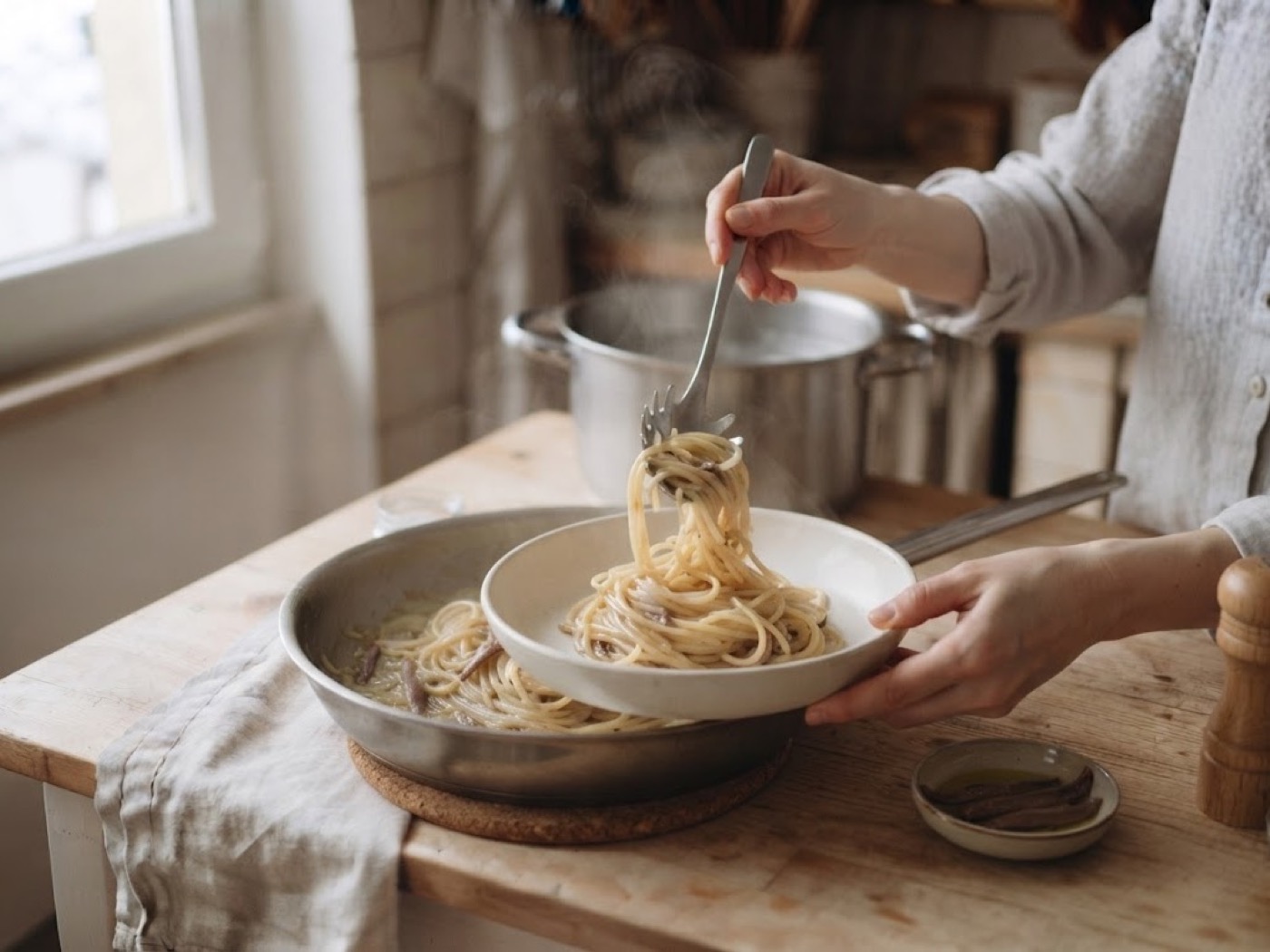 Pasta Alici e Cipolle, passaggio 7