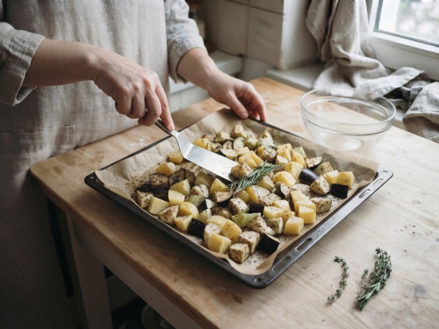 Melanzane e patate al forno, passaggio 6