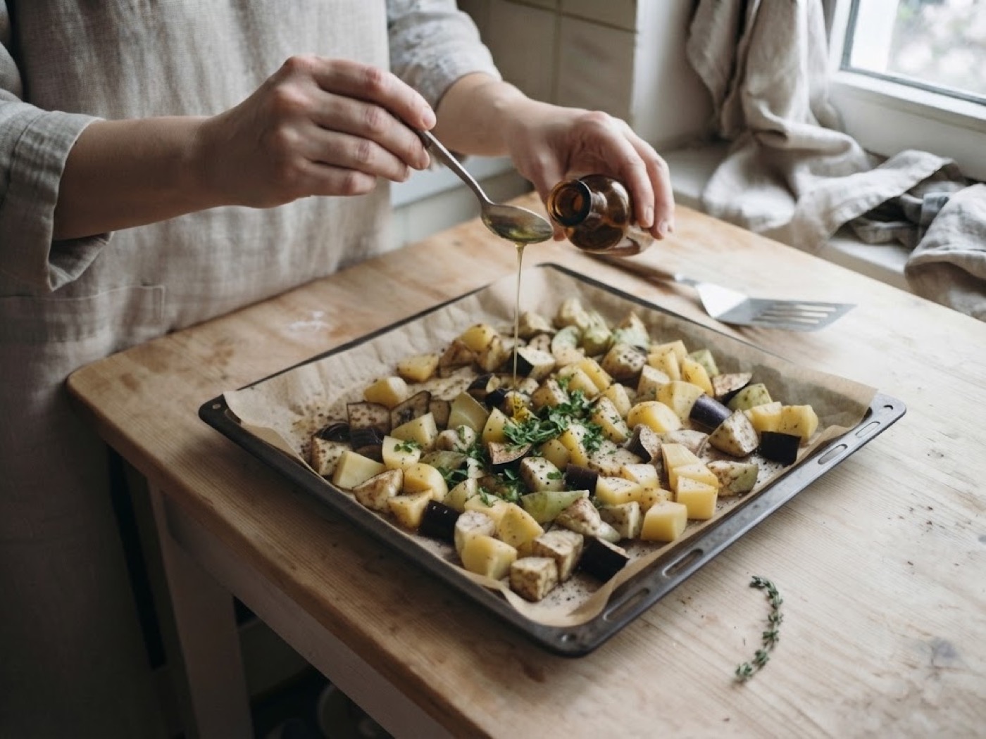 Melanzane e patate al forno, passaggio 7