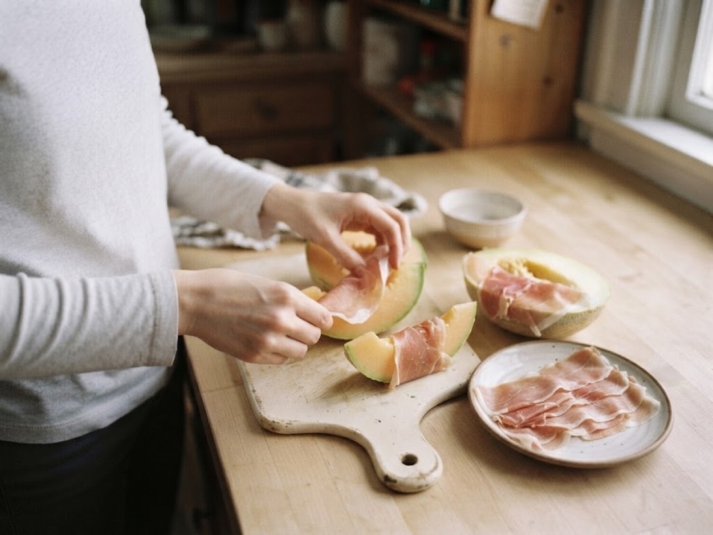 Melone e prosciutto, passaggio 4