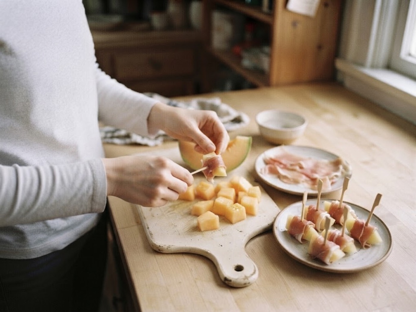 Melone e prosciutto, passaggio 6